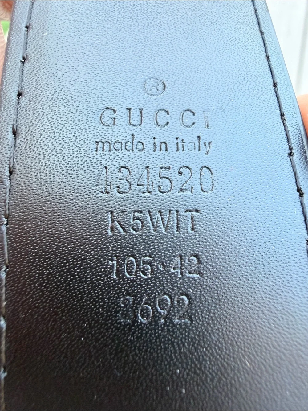 Gucci Black Men's Logo Belt